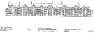 The Landmark at Talbot Park - Elevation from Newport Ave