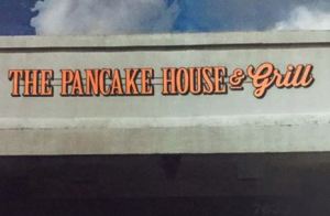 Rendering of the new "The Pancake House & Grill" sign.